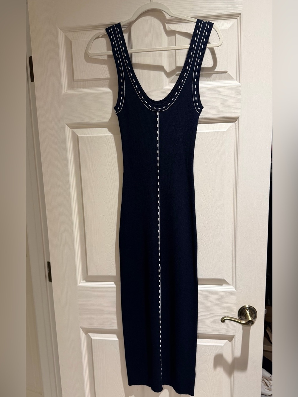 Navy  Midi Dress